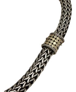 JOHN HARDY Dot Classic Chain Necklace in Sterling Silver and 18k Gold 12