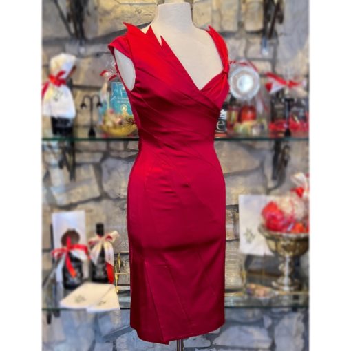 KAREN MILLER Cocktail Dress in Red (6) 1