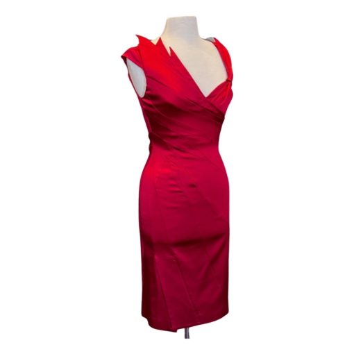 KAREN MILLER Cocktail Dress in Red (6) 4