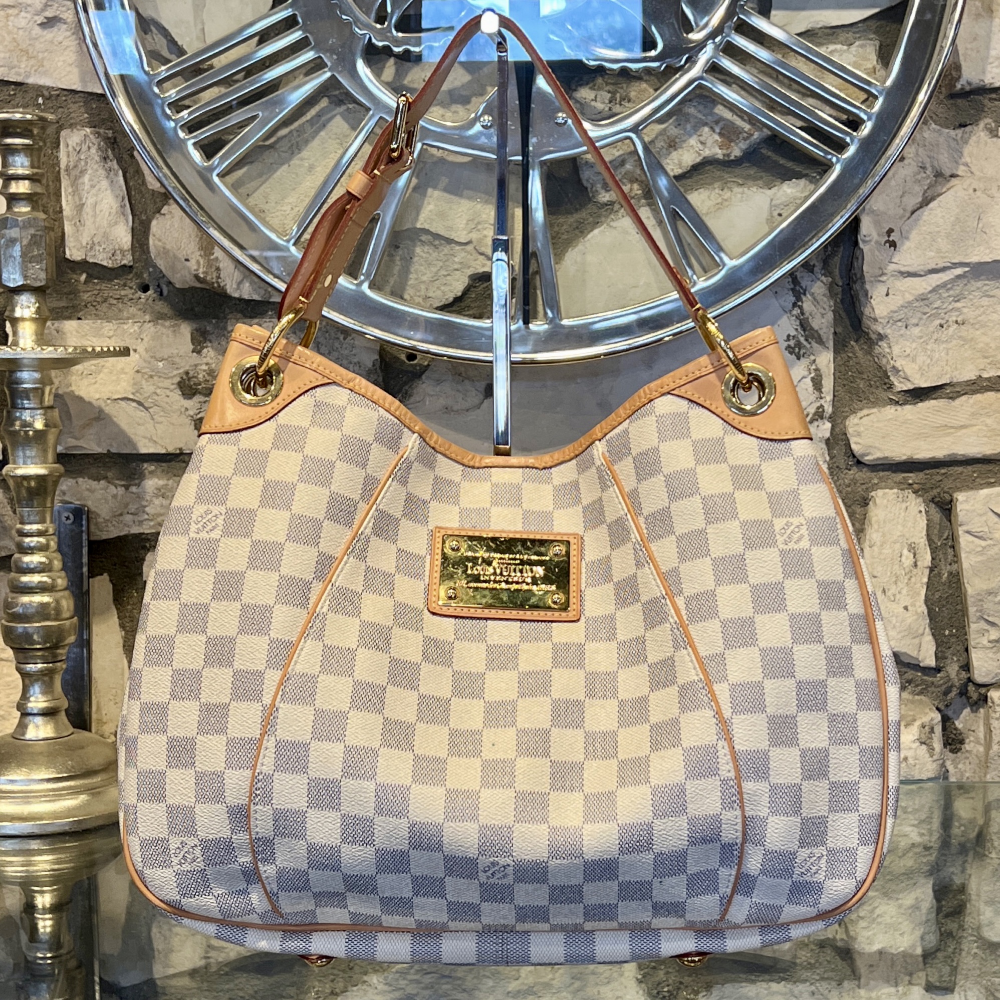 LOUIS VUITTON Galleria PM Damier Azur Handbag - More Than You Can