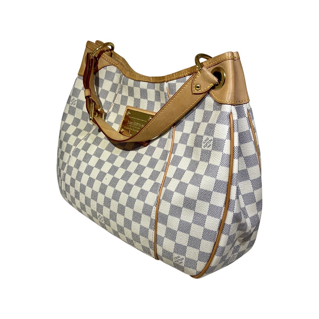 Louis Vuitton Blue/White Damier Azur Galliera - ShopStyle Shoulder Bags
