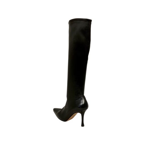 MANOLO BLAHNIK Stretch Leather Boots in Black (36.5) 3