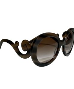 PRADA Round Baroque Sunglasses in Cocoa 7