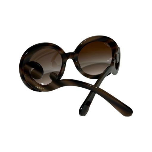 PRADA Round Baroque Sunglasses in Cocoa 4