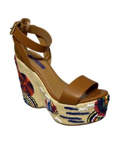RALPH LAUREN COLLECTION Embroidered Wedges (37.5) 7