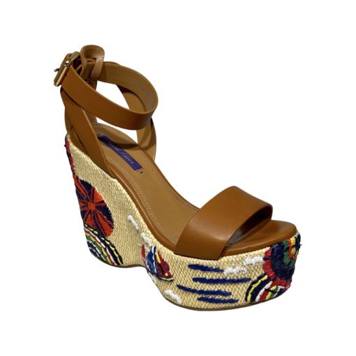 RALPH LAUREN COLLECTION Embroidered Wedges (37.5) 2