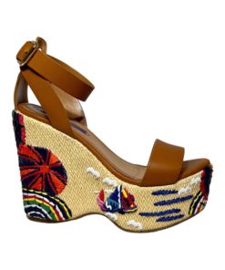 RALPH LAUREN COLLECTION Embroidered Wedges (37.5) 9