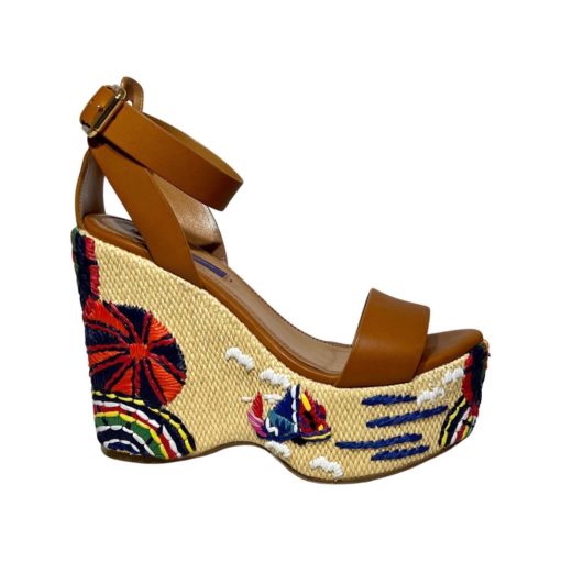 RALPH LAUREN COLLECTION Embroidered Wedges (37.5) 4