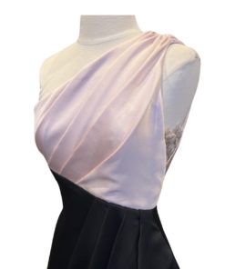 RASARIO One Shoulder Gown in Blush and Black (2/Fits Size 0) 5