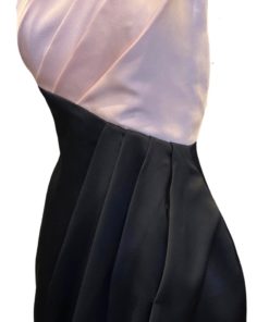 RASARIO One Shoulder Gown in Blush and Black (2/Fits Size 0) 6