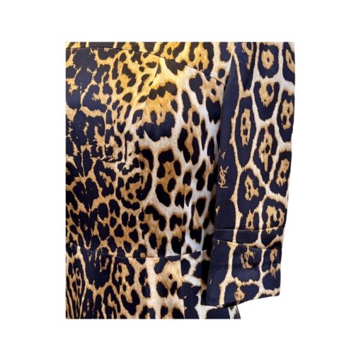SAINT LAURENT Leopard Dress in Gold and Black (38) 4