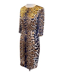 SAINT LAURENT Leopard Dress in Gold and Black (38) 13
