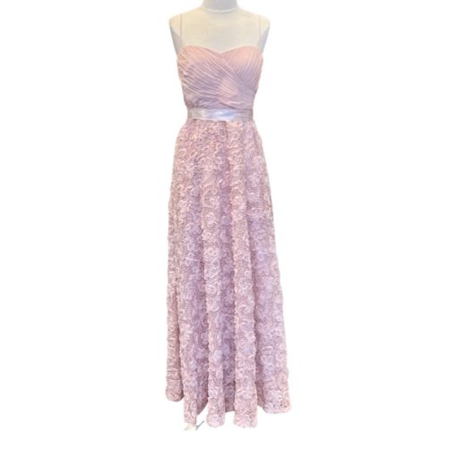 AIDAN MATTOX Floral Gown in Pale Pink (Fits Size 6) 3