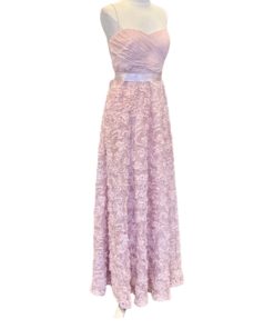 AIDAN MATTOX Floral Gown in Pale Pink (Fits Size 6) 7