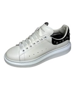 ALEXANDER MCQUEEN Studded Oversized Sneakers in Black and White (40) 9