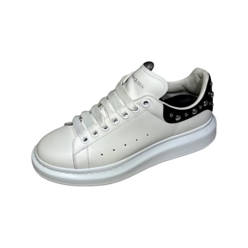 ALEXANDER MCQUEEN Studded Oversized Sneakers in Black and White (40) 2