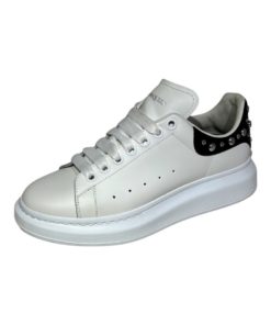 ALEXANDER MCQUEEN Studded Oversized Sneakers in Black and White (40) 10