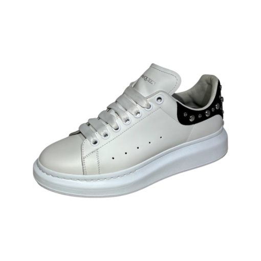 ALEXANDER MCQUEEN Studded Oversized Sneakers in Black and White (40) 3