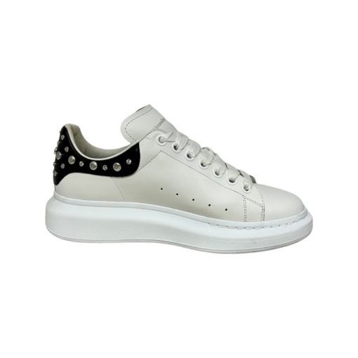 ALEXANDER MCQUEEN Studded Oversized Sneakers in Black and White (40) 4