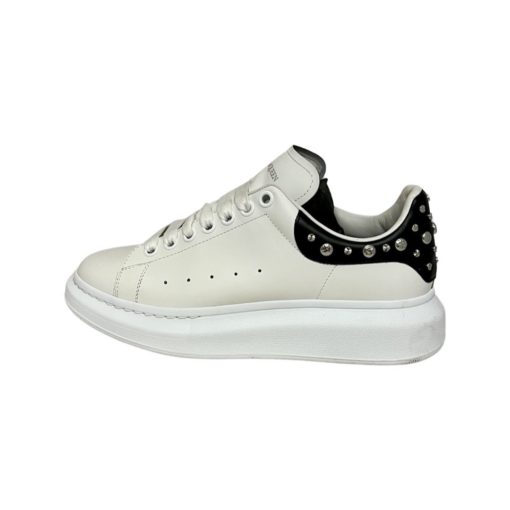 ALEXANDER MCQUEEN Studded Oversized Sneakers in Black and White (40) 5