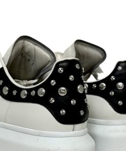 ALEXANDER MCQUEEN Studded Oversized Sneakers in Black and White (40) 13