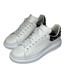 ALEXANDER MCQUEEN Studded Oversized Sneakers in Black and White (40) 15