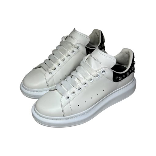 ALEXANDER MCQUEEN Studded Oversized Sneakers in Black and White (40) 8