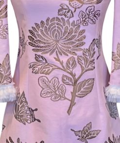 ANDREW GN Butterfly Dress in Pink and Brown (4) 10