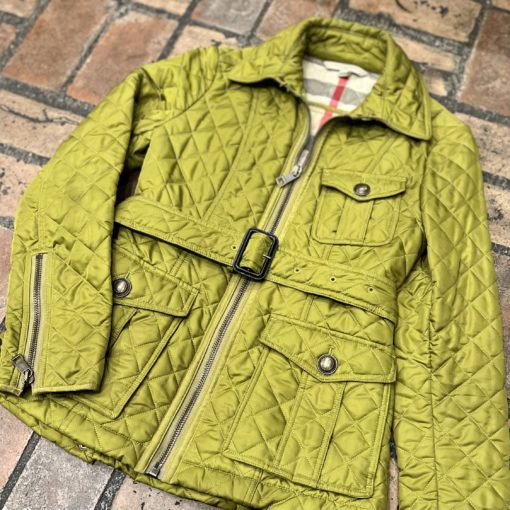 BURBERRY Quilted Jacket in Olive (Small) 1