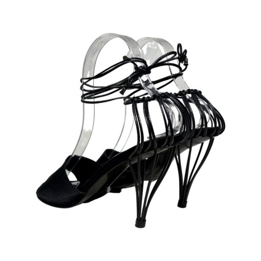 CHANEL Cage Sandals in Black (38) 4