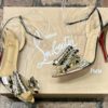CHRISTIAN LOUBOUTIN Miss Valios Bow Sandals in Gold(38.5) 15