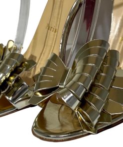 CHRISTIAN LOUBOUTIN Miss Valios Bow Sandals in Gold(38.5) 8