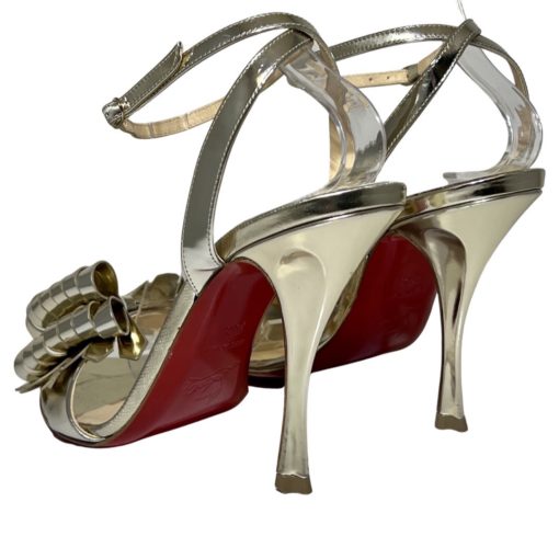 CHRISTIAN LOUBOUTIN Miss Valios Bow Sandals in Gold(38.5) 6
