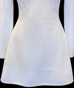 CUSHNIE ET OCHS Fit and Flare Dress in White (6) 10