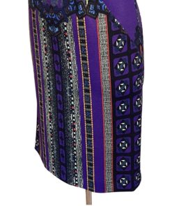 ETRO Print Cap Sleeve Dress in Purple (42) 16