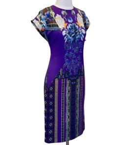 ETRO Print Cap Sleeve Dress in Purple (42) 17