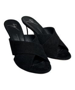 GIUSEPPE ZANOTTI Slide Sandal in Black (38) 10