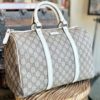 GUCCI Joy GG Boston Bag in Ivory and Brown 17