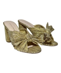 LOEFFLER RANDALL Eugenia Block Heels in Gold (5.5) 8