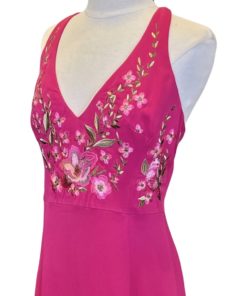 MARCHESA NOTTE Embroidered Gown in Pink (4) 7
