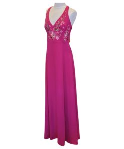 MARCHESA NOTTE Embroidered Gown in Pink (4) 11