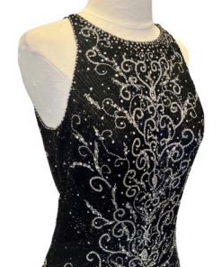 MICHAEL CASEY Beaded Gown in Black (6) 6