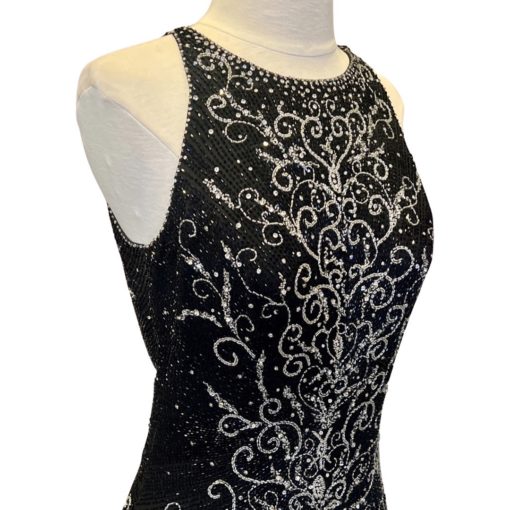 MICHAEL CASEY Beaded Gown in Black (6) 2