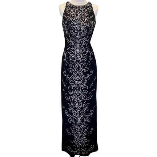 MICHAEL CASEY Beaded Gown in Black (6) 3