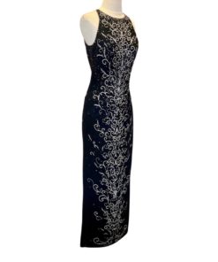 MICHAEL CASEY Beaded Gown in Black (6) 9
