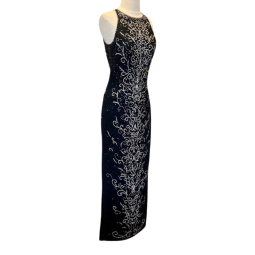 MICHAEL CASEY Beaded Gown in Black (6) 5