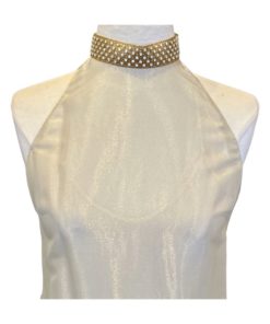 MIU MIU Crystal Metallic Dress in Gold (2) 7