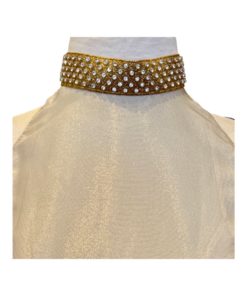 MIU MIU Crystal Metallic Dress in Gold (2) 8