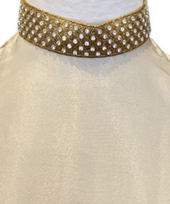 MIU MIU Crystal Metallic Dress in Gold (2) 9