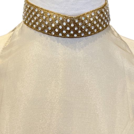 MIU MIU Crystal Metallic Dress in Gold (2) 4
